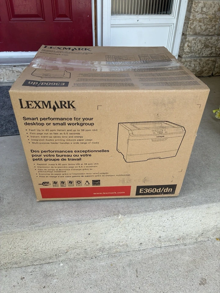 Lexmark E360D/DN Workgroup Laser Printer - Used In Box - Image 1 of 1