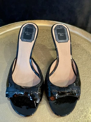 Dior shoes women 35.5 Black Kitten Heels - Image 1 of 4