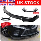 2026 Universal NEW Front Bumper Chin Lip Spoiler Splitter Kit Glossy Black UK