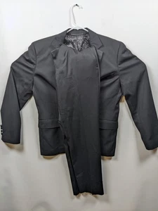 Bonobos Marzotto Suit Jacket Mens 38S Black Italian Wool Double Vent Preppy - Picture 1 of 19