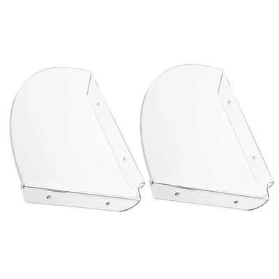  2 pezzi trasparente appeso a parete appeso scaffale galleggiante angolare per - Immagine 1 di 4