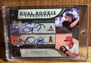 Jered Weaver & Stephen Drew 2006 Exquisite Dual Rookie Autograph RC Red Sox - Picture 1 of 2