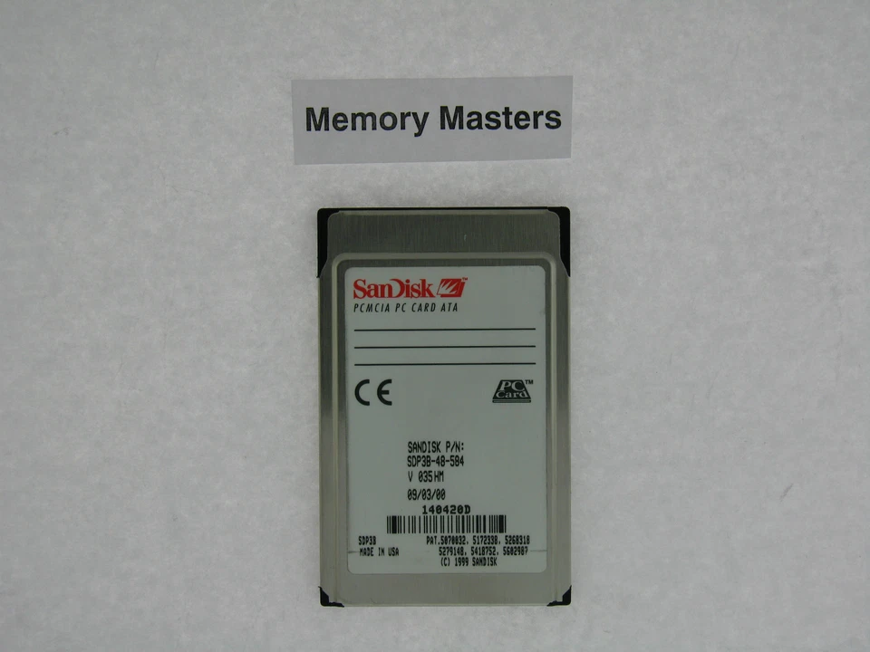 SDP3B-48-584 48MB Approved Flash Disk PCMCIA PC Card ATA - Image 1 of 1