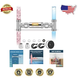 Durable Bypass Sensor Valve for Instant Hot Water Recirculation - 2.4x0.8 in - Picture 1 of 9