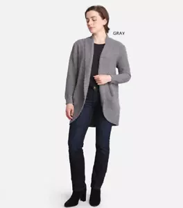 ComfyLuxe Solid Color Circle Cardigan - Picture 1 of 7