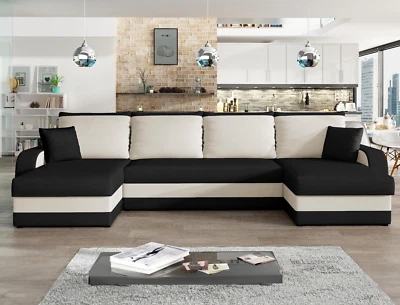 Polsterecke Alan U Eckcouch Schlafsofa Ecksofa Schlaffunktion Wohnlandschaft - Bild 1 von 4