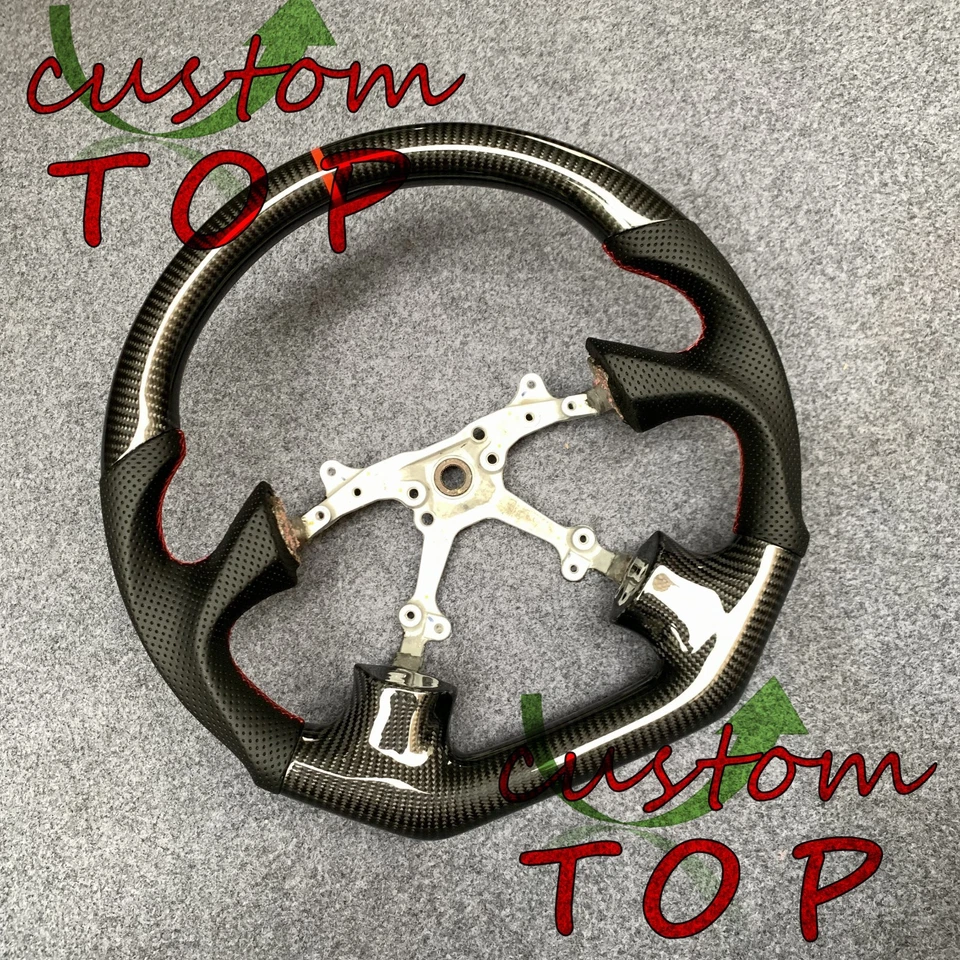 Volante de fibra de carbono real mate apto para Subaru Impreza WRX 2002 2003 2004 Foto 1 de 4