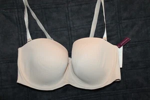 Cacique Lightweight Multi-way Strapless Bra BEIGE Lane Bryant Plus NWT - Picture 1 of 5
