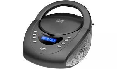 Bush Carnaby DAB+/FM Boombox with CD Player + Headphone Out - Black (NEW) - Image 1 of 4