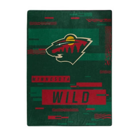 Minnesota Wild 60x80 Digitize Design Raschel Throw Blanket [NEW] NHL Fleece Cover
