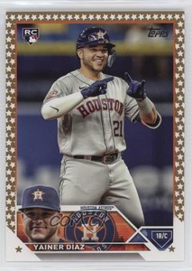 2023 Topps Complete Set Fanatics Gold Star Yainer Diaz Díaz #635 Rookie RC