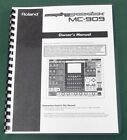 Roland MC-909 Instruction Manual: Comb Bound with Protective Covers!
