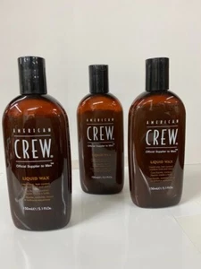 3 pack ❤️❤️❤️ American Crew Liquid Wax Medium Hold and Shine 5.1oz NEW! - Picture 1 of 1