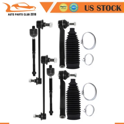 8pcs Front Stabilizer Sway Bar Tie Rod End Fits 2013 14 15 16-2019 Nissan Sentra - Image 1 of 4