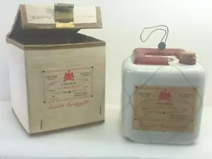 Leopold Brugerolle ~Cognac Napoleon Porcelain Decanter w/ Orig. Box, Seen & Cork - Picture 1 of 12