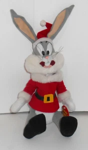 1997 Vintage Looney Tunes 12" Bugs Bunny Santa Plush From Russell Stover NOS - Picture 1 of 5