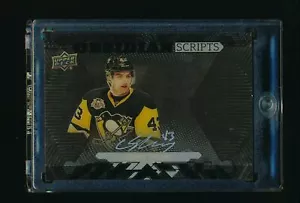 2017-18 UD Black Obsidian Scripts Onyx #OSCS Conor Sheary 5/25 - Picture 1 of 1