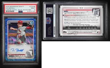 2020 Bowman Draft Chrome Picks Blue Wave Refractor Ian Bedell PSA 9 MINT Auto