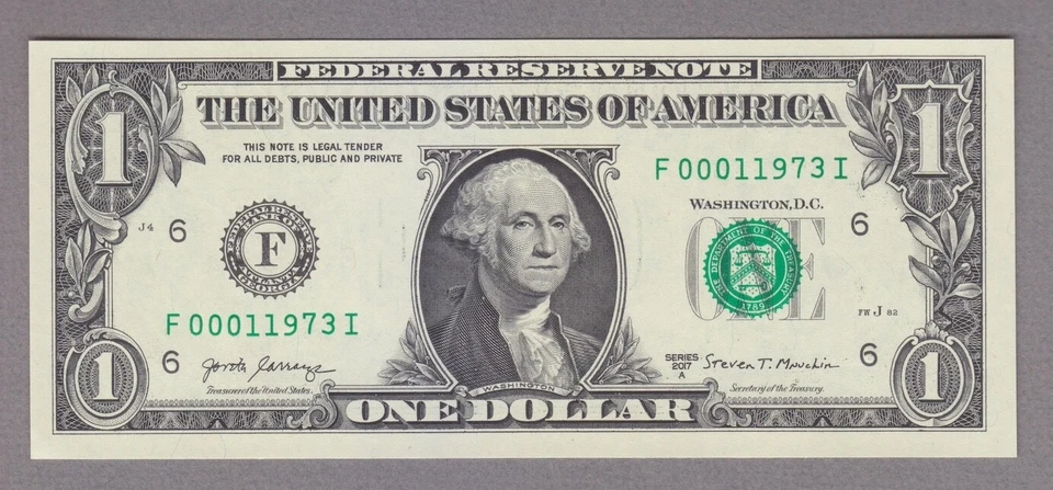 COLLECTORS ITEM - FANCY SERIAL - TRAILING BIRTH YEAR 0001 1973 - byFZ119xy - Image 1 of 1