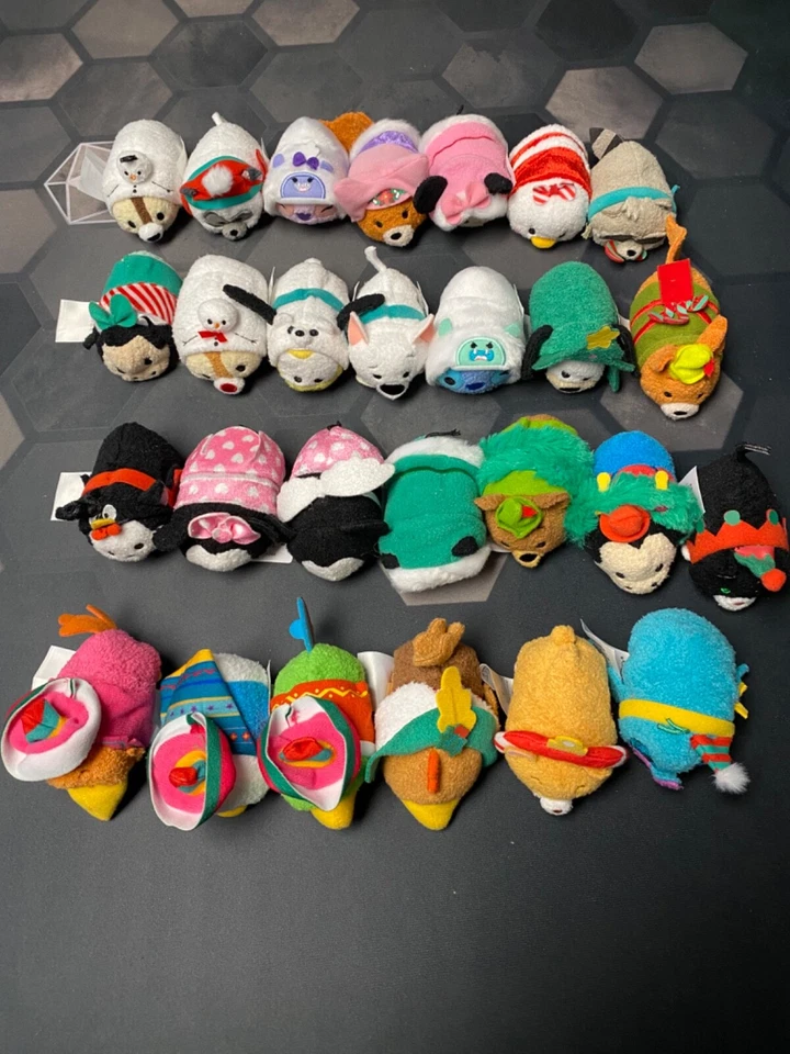 Choose 1 Disney Advent 2018 + Valentine Mini Tsum Tsum Plush Mickey Stitch More - Image 1 of 1