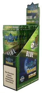 12 x Juicy Jay BLUE Hemp Wraps Flavours aromatisiert (24Stk) - Bild 1 von 2