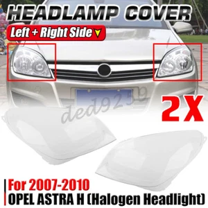Paar Halogen Scheinwerferglas Streuscheibe Für OPEL ASTRA H 2007-10 Links+Rechts - Bild 1 von 10
