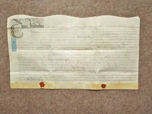 1711 Lincolnshire Queen Anne manuscript Vellum Deed Document Indenture - Picture 1 of 8