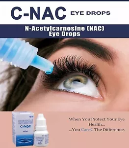 3 X C-NAC Eye Drops Cure Cataract Carnosine NAC Glaucoma BrightC Clarity - Picture 1 of 6