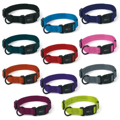 Collar de nailon para mascotas perros bordado personalizado ajustable liberación rápida duradero Foto 1 de 4