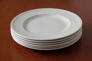 Wedgwood Windsor Ribs and Dots Lot of 6 Diner Plates - Bild 1 von 4