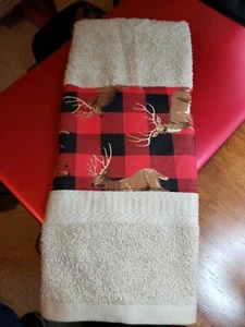 Buffalo plaid hand towels cotton. 16 x 27. Great for the cabin . - Picture 1 of 3