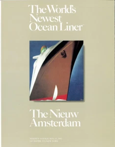 Holland America Line - Nieuw Amsterdam- Brochure - May 1983 - Bild 1 von 3