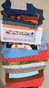 10 LBS Fabric !  All Textures, Colors, Density, and yards. From Cotton To Satin - Picture 1 of 2