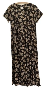 Vintage 90s Y2K oversized/maternity floral maxi dress size M - Picture 1 of 11