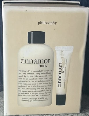 Philosophy Shower Gel & High Gloss High Flavor Lip Shine Cinnamon Buns Gift Set! - Image 1 of 4