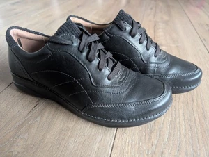 Clarks Appley Comfort Shoes Ladies Size 4D Black Leather - Picture 1 of 10