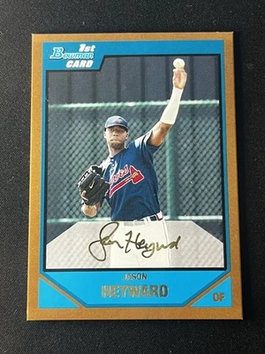 Bowman Draft Picks & Prospects 2007 #BDPP54 Jason Heyward Prospects Gold Foto 1 de 2