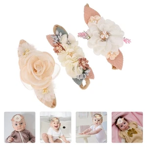 3 Pcs Pearl Headband Kids Hair Bands Baby Headbands Girl Newborn Girls - Bild 1 von 11