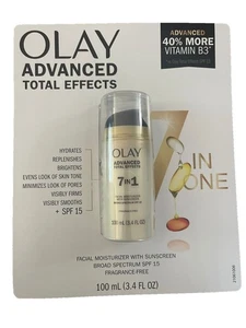 Neu Olay Total Effects 7 in 1 Erweiterte Gesichtsfeuchtigkeitscreme mit Sonnenschutz LSF 15 - Bild 1 von 3