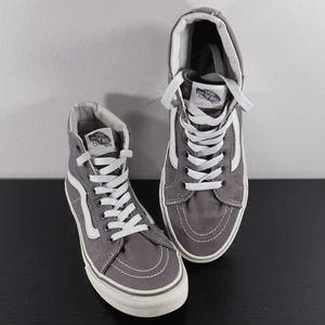 Vans Sk8-Hi Gray Canvas High Top Sneakers Men’s 6.5 / Women’s 8 Skate Shoes - Bild 1 von 9
