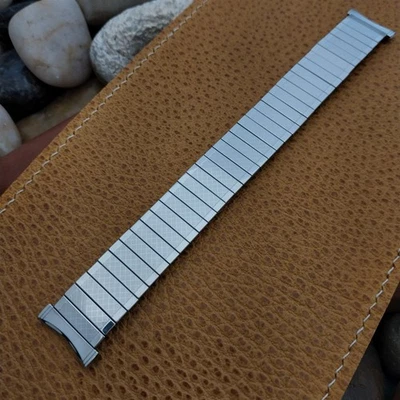 Bulova Stainless Steel Expansion nos 16mm 18mm 19mm 1970s Vintage Watch Band - Image 1 of 4