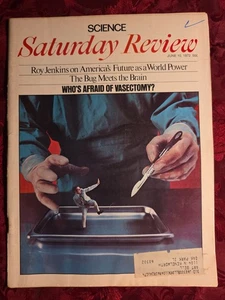Saturday Review June 10 1972 VASECTOMY ROY JENKINS JEFF GREENFIELD HANS KONING - Picture 1 of 1