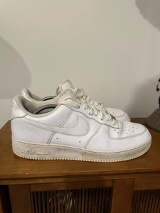 Nike Air Force 1 '07 Low Mens 13 White Athletic Shoes Casual Sneakers 315122-111 - Picture 1 of 6