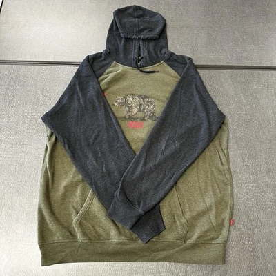 Levi’s Men’s XL Grizzly Bear Logo Forest Green Hoodie Pullover Sweatshirt - Image 1 of 4