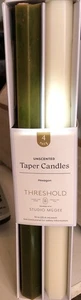 2Pk  Taper Set Cream /Olive Green - Threshold™ designed with Studio McGee New - Picture 1 of 2