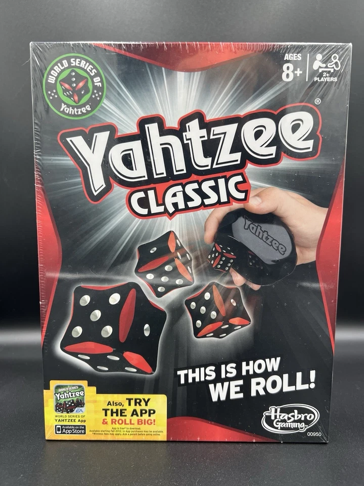 Yahtzee Classic Dice Family Game Hasbro Gaming Red And Black 2012 Game - SEALED - Image 1 of 4