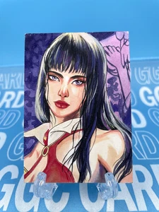 GGC Studio Vampirella Künstler handgezeichnete automatische Skizzenkarte 1/1 #S - Bild 1 von 2