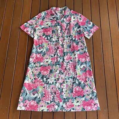 Vestido de té vintage Kitly talla 18 cambio botones fiesta de día floral australiano Foto 1 de 4