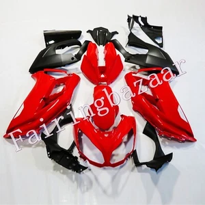 Kit de carenado por inyección de plástico Ninja 650 ER 6F 2012-2016 rojo negro ABS - Imagen 1 de 8