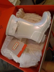 Hunter Boots Original Kids Nebula Silver Size 11 G - Picture 1 of 4